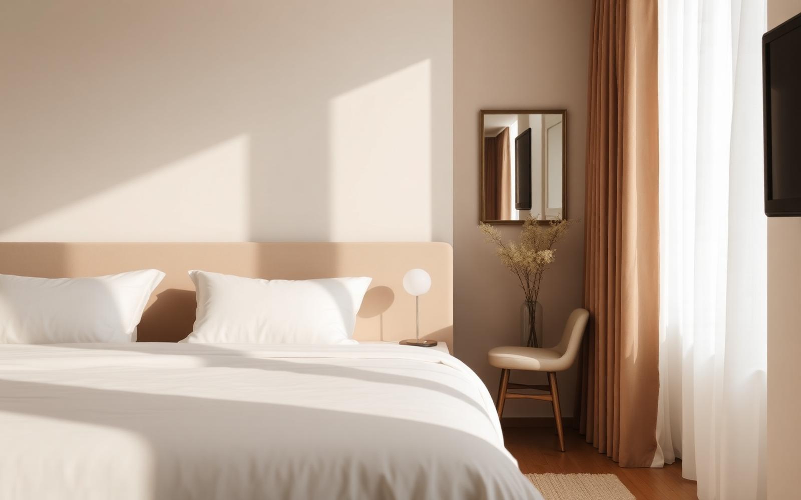 Chambre préparée par la conciergerie S&OME en Alsace